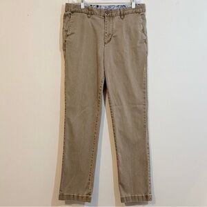 Tommy Bahama Men’s Khaki Stretch Chino Pants 32x32 Flat Front 77/20/3